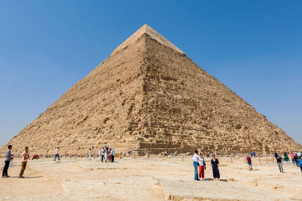 a pirâmide de khafre, gizé, egito - pyramid of chephren - fotografias e filmes do acervo