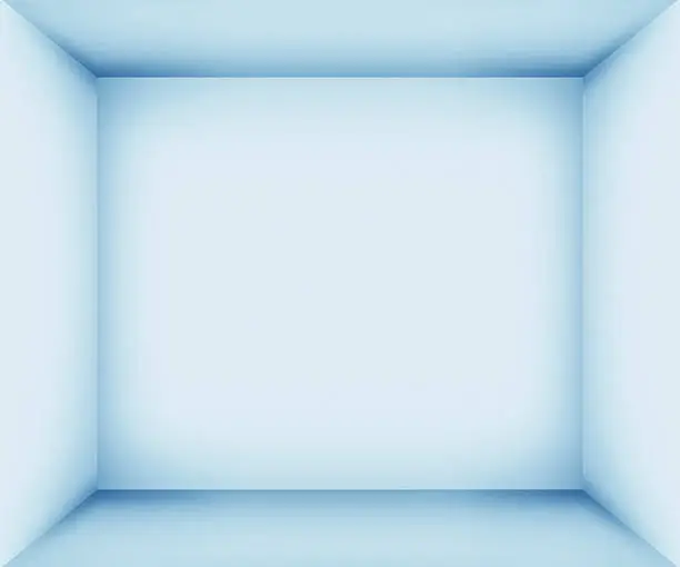 Photo of XXXL Blue empty room interior