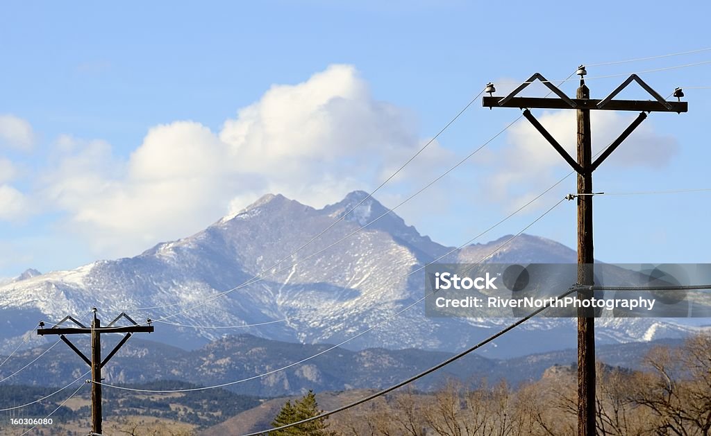 Paisaje de Colorado - Foto de stock de Cable de conducción eléctrica libre de derechos