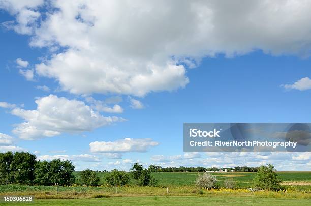 South Dakota Landscape Stock Photo - Download Image Now - Agricultural Field, Beauty In Nature, Blue