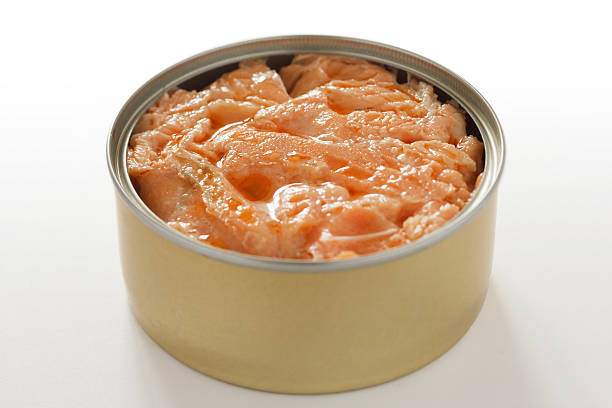 istock Tin of salmon opened 160308433