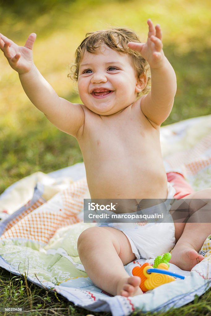 Souriant bébé - Photo de Couche libre de droits
