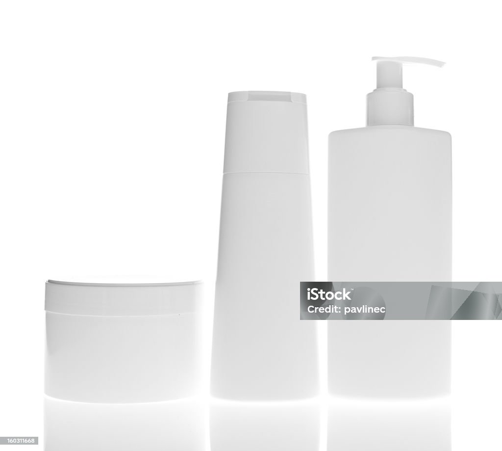 Frascos de cosméticos - Foto de stock de Blanco - Color libre de derechos