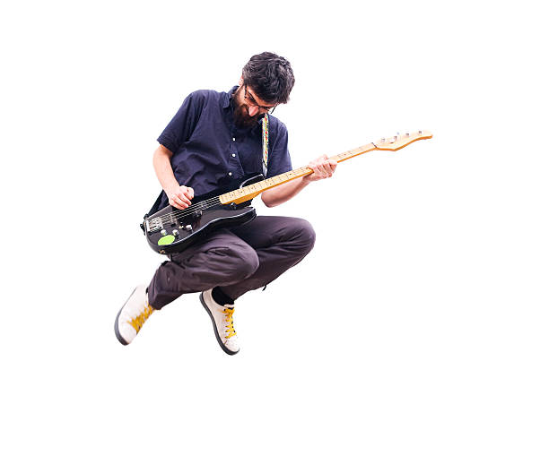 istock Rocker jumping with guitar 160312553