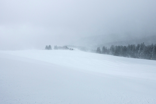 Snow storm in the Chiemgau Alps