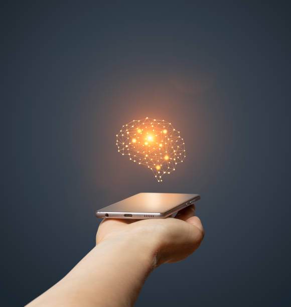 istock Artificial intelligence brain symbol on smartphone 1603137187