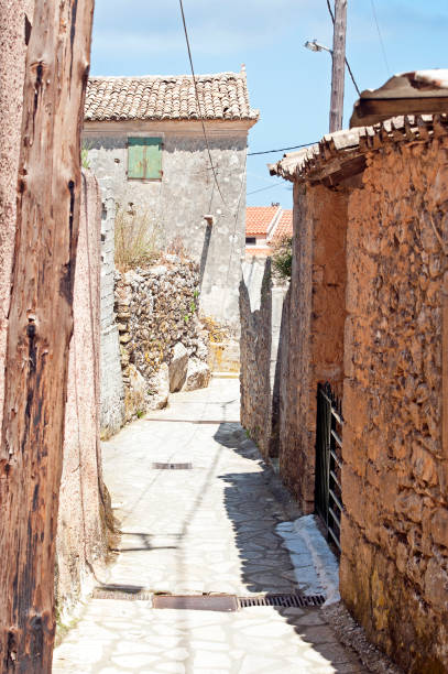 istock Krini alleyway, Corfu, Greece 1603141552