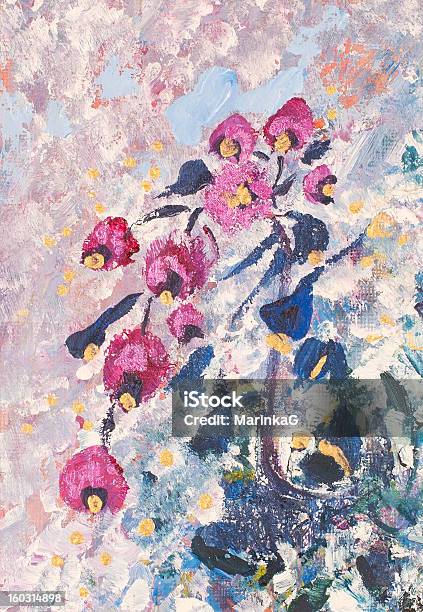 Magenta Vaso Di Fiori - Immagini vettoriali stock e altre immagini di Astratto - Astratto, Bouquet, Colore brillante