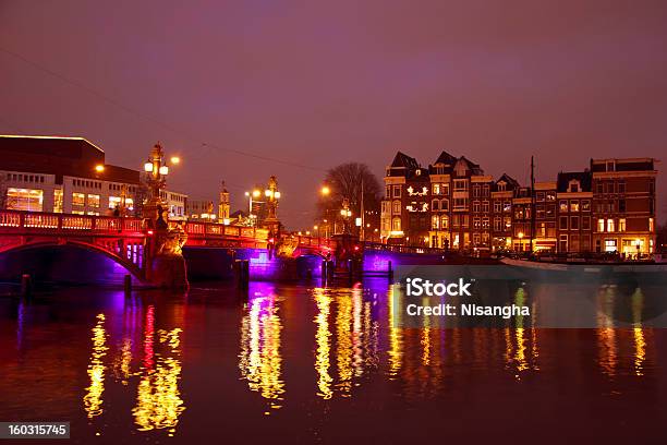Malerische Stadt Von Amsterdam In Den Netherlan Stockfoto und mehr Bilder von Abenddämmerung - Abenddämmerung, Amsterdam, Architektur