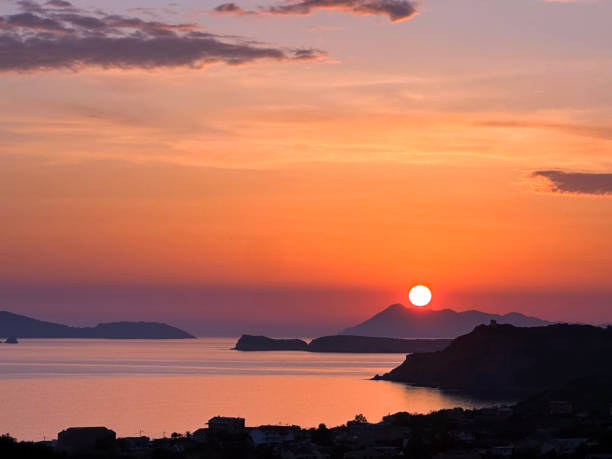 istock Sunset finale over Arillas, North Corfu, Greece 1603161673