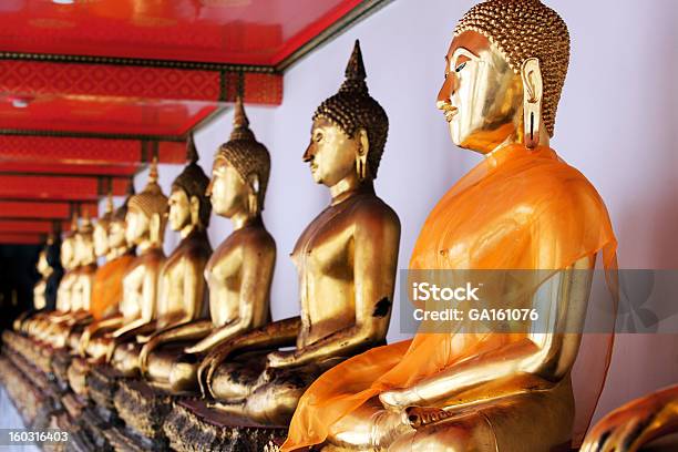 Foto de Budas Dourados e mais fotos de stock de Bangkok - Bangkok, Buda, Budismo