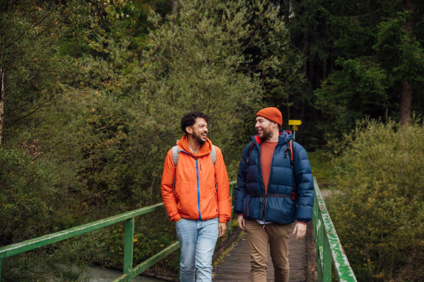 istock Crossing the bridge Together 1603175548
