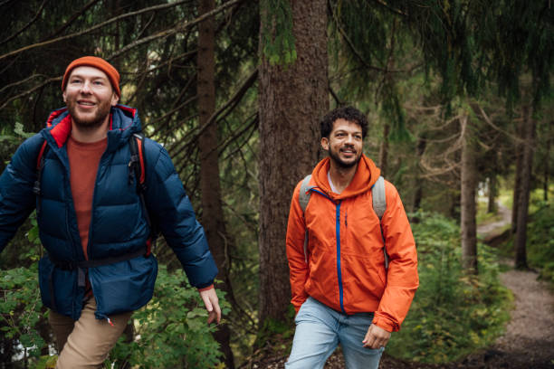 Hiking through an Austrian Forest with my Partner