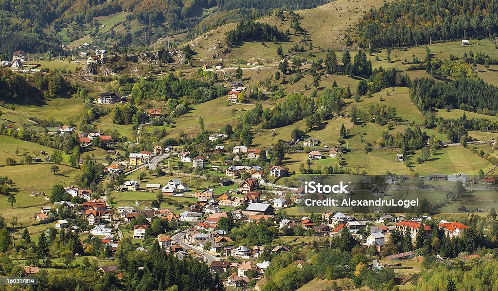 Traditionelle rumänische village - Lizenzfrei Alt Stock-Foto
