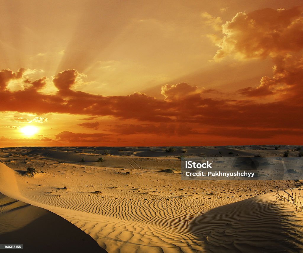 Desert-Landschaft - Lizenzfrei Blau Stock-Foto