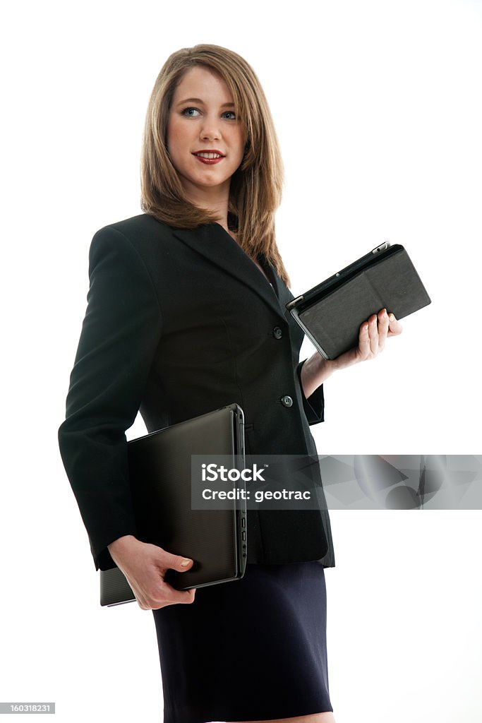 Schönen blonden kaukasischen Geschäftsfrau - Lizenzfrei Anzug Stock-Foto