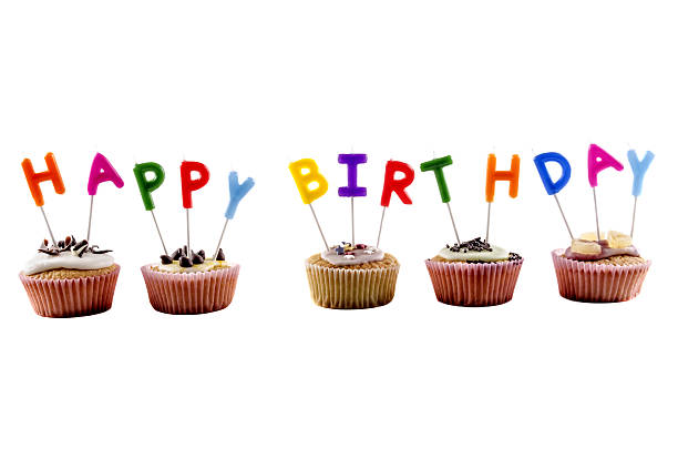istock happy birthday cupcake with candles 160318348