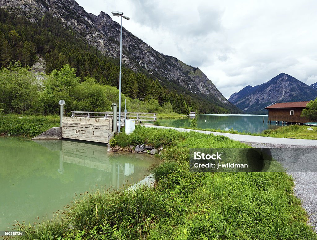 Plansee Verão Paisagem (Áustria). - Royalty-free Alpes Europeus Foto de stock