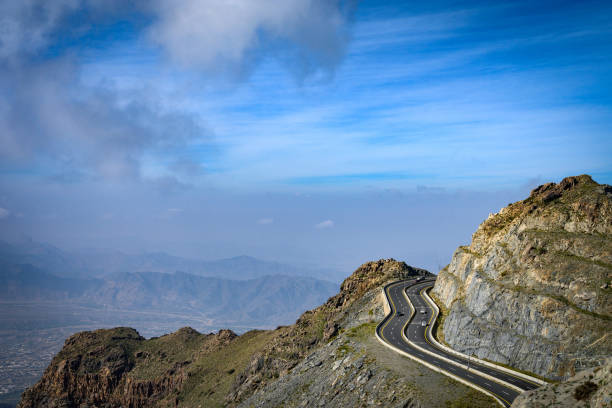 Landscape view of Taif Mountains