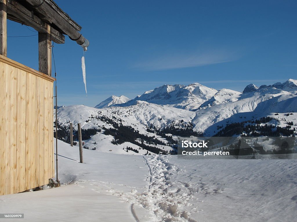 Paisagem de Inverno - Royalty-free Alpes Europeus Foto de stock