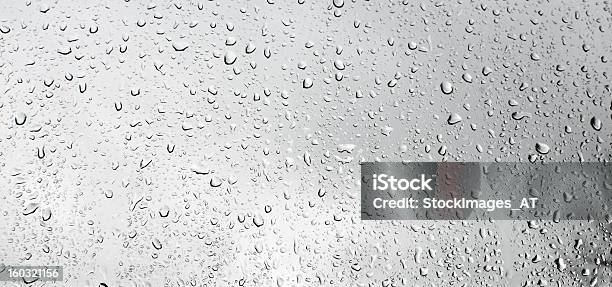 Raindrops On Window Stock Photo - Download Image Now - Water, Rain, Drop