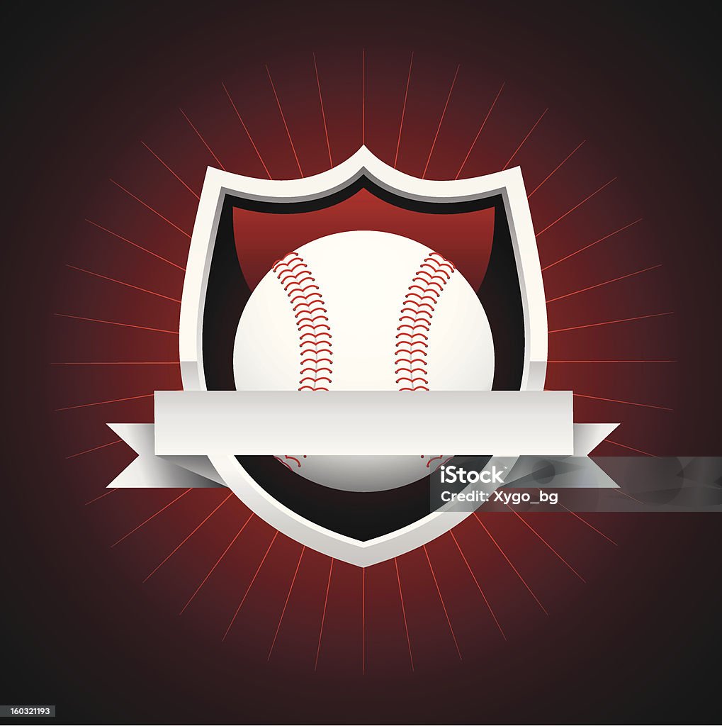 Vetor emblema de beisebol - Vetor de Aço royalty-free