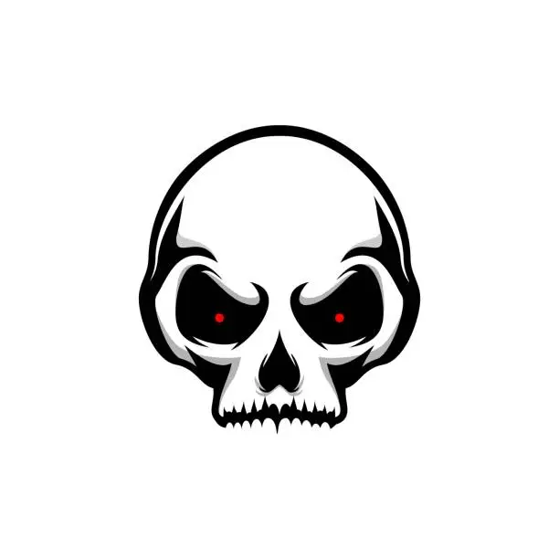 Vector illustration of Skull