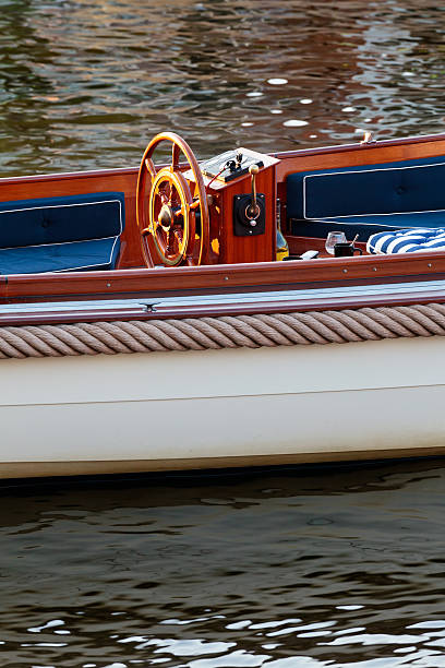 istock Stylish cutter boat on a Dutch canal 160323239