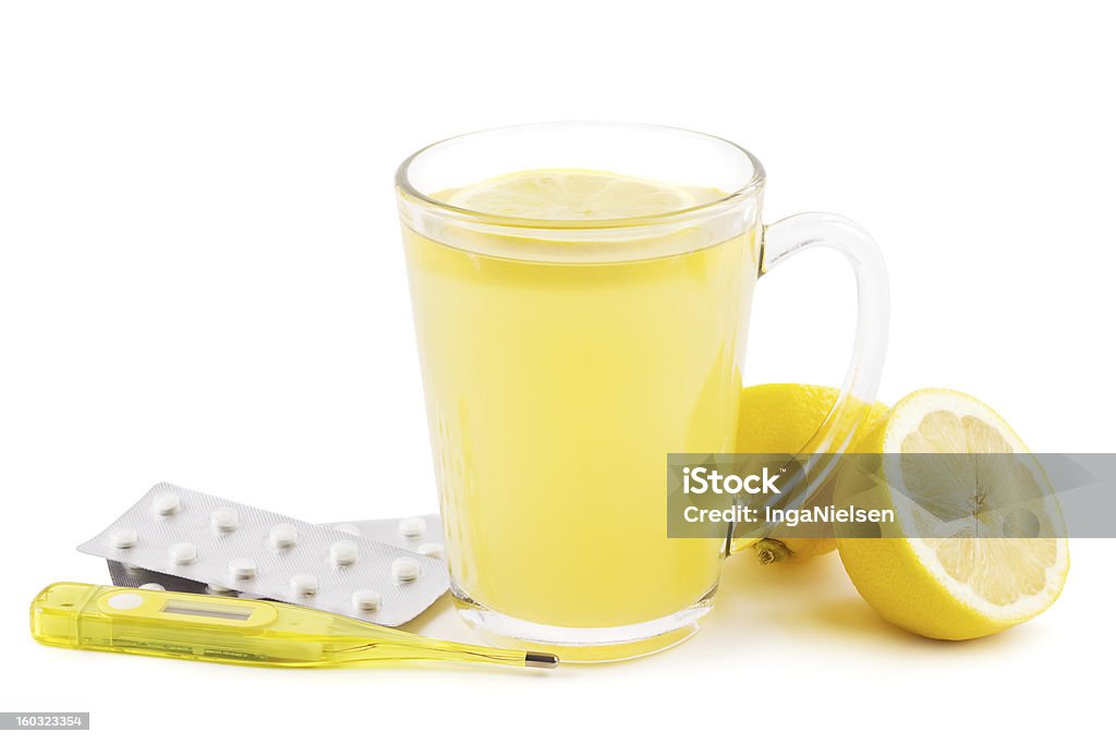 Heißen Zitrone home remedy - Lizenzfrei Alternative Medizin Stock-Foto