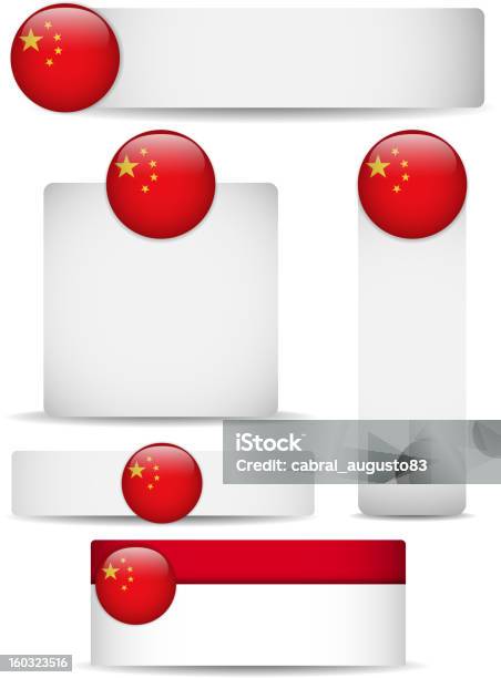 Ilustración de China País Conjunto De Banners y más Vectores Libres de Derechos de Abstracto - Abstracto, Bandera, Bandera china