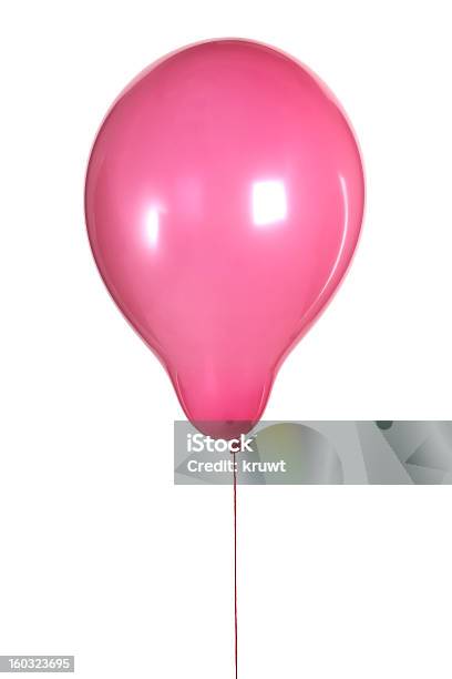 Palloncino Viola Isolato Su Bianco - Fotografie stock e altre immagini di Bianco - Bianco, Cerchio, Colore descrittivo