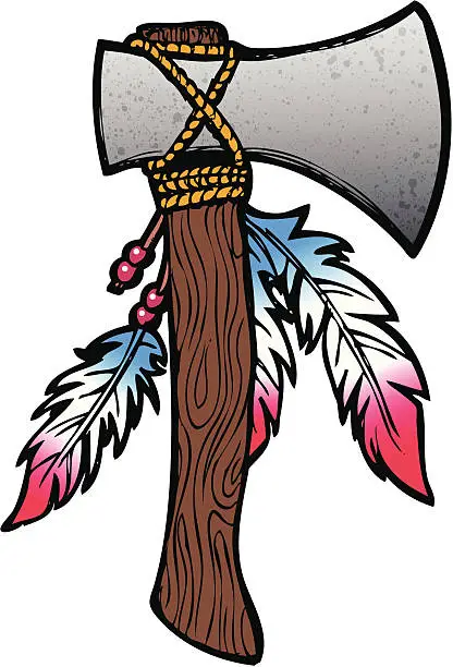 Vector illustration of Hatchet illustration