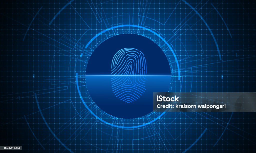 Scan Fingerprint Cyber Security And Password Control Through ...