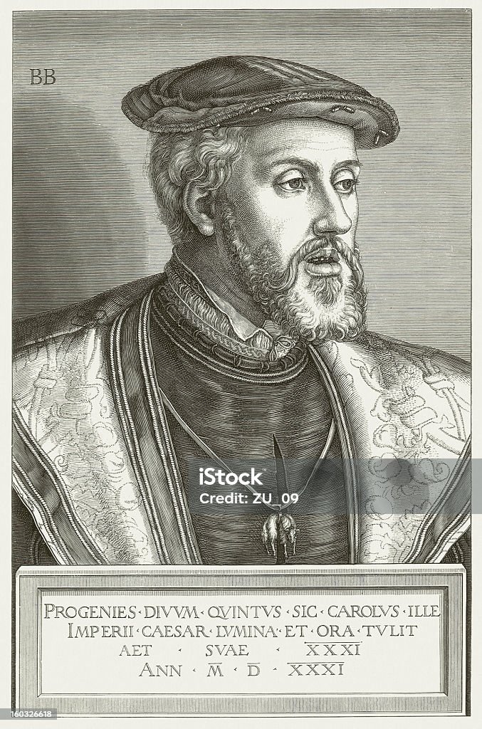 Charles V in der 31. bis - Lizenzfrei Charles V - Königshaus Stock-Illustration