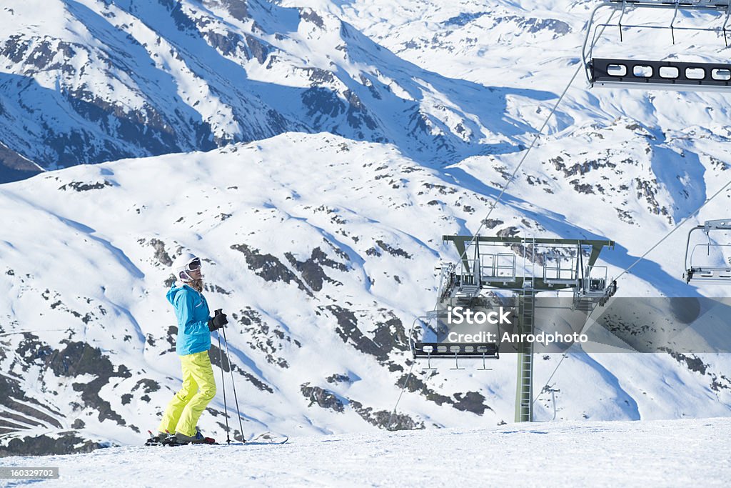 Ski run - Foto de stock de Baqueira Beret libre de derechos