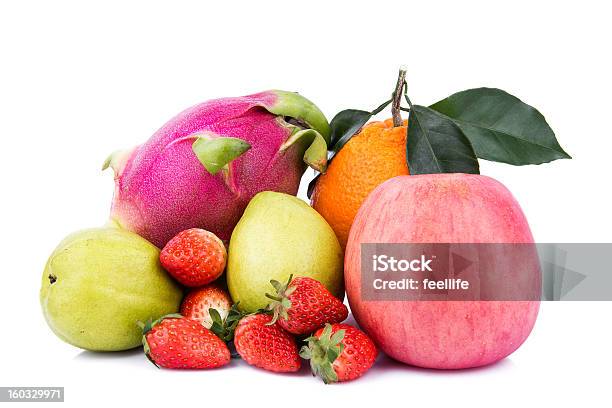 Colorful Ripe Fruit Composition Isolated On White Stock Photo - Download Image Now - Apple - Fruit, Arrangement, Bitter Ale