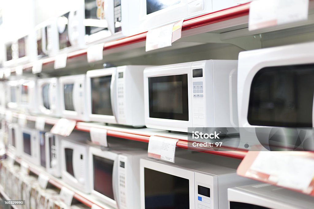 Microwave Oven Sale Stock Photo - Download Image Now - Appliance
