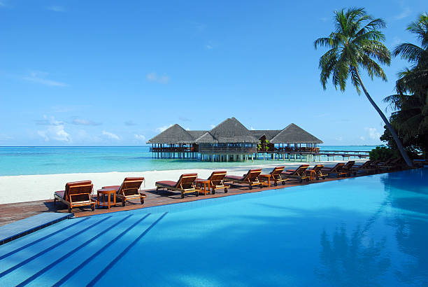 istock Tropical beach resort of maldives 160330181