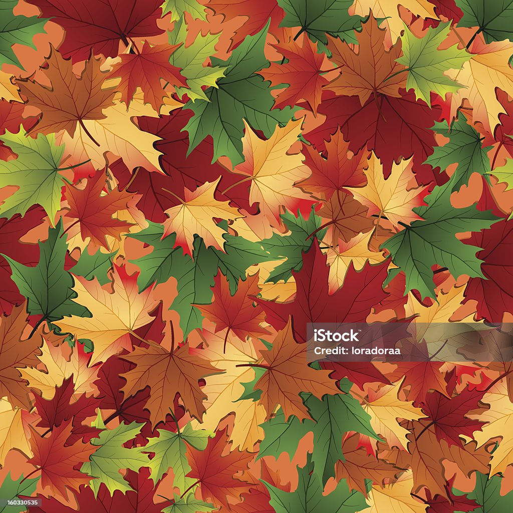 秋のシームレスなパターン - まぶしいのロイヤリティフリーベクトルアート