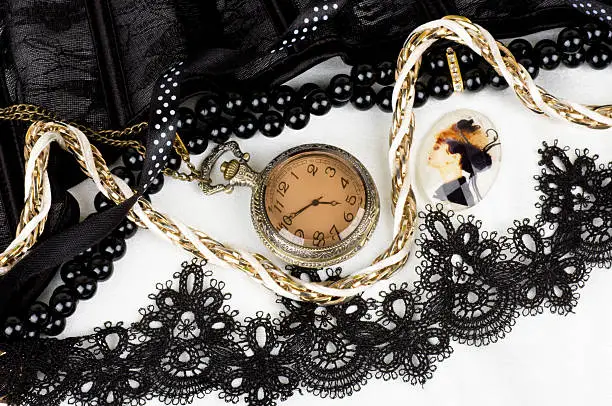 Accessories and clock