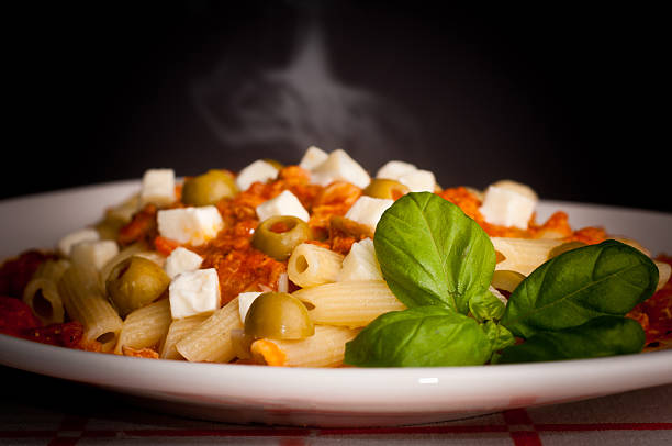 pasta pens stock photo