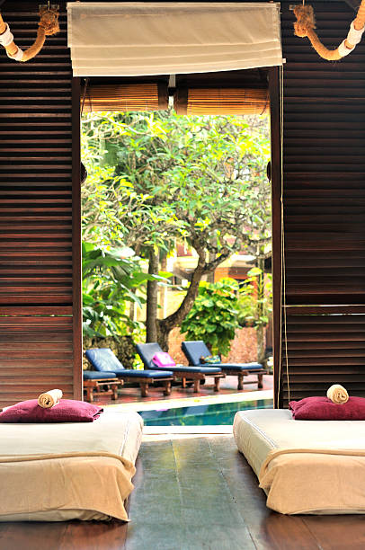 istock Luxury outdoor massage area 160333203