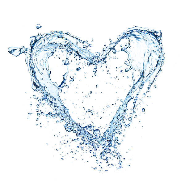 istock A splash of water shaped like a love heatt 160333258