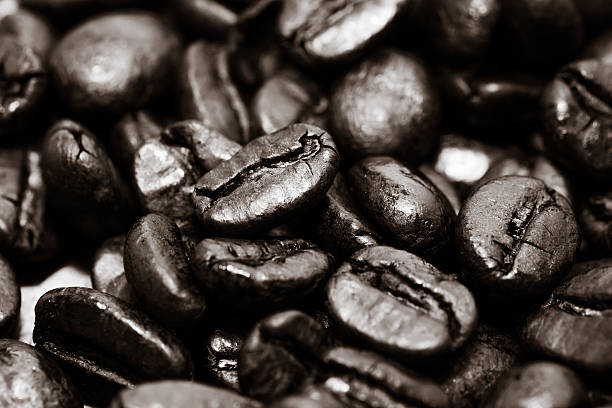 istock Coffee beans on grunge wooden background 160334320