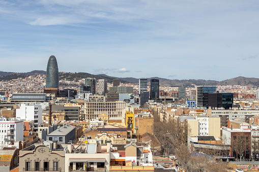 barcelona skyline shot from a high vantage point