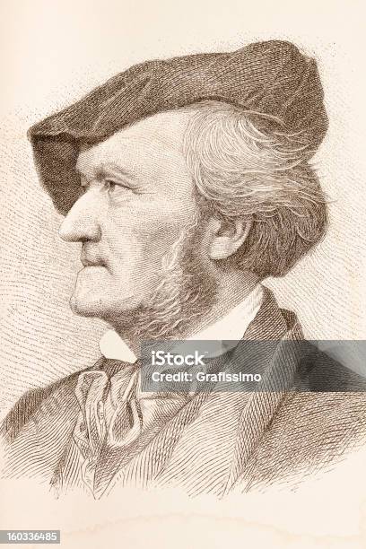 Ilustración de Grabado De Compositor Richard Wagner En 1882 y más Vectores Libres de Derechos de Richard Wagner - Compositor - Richard Wagner - Compositor, Adulto, Anticuado