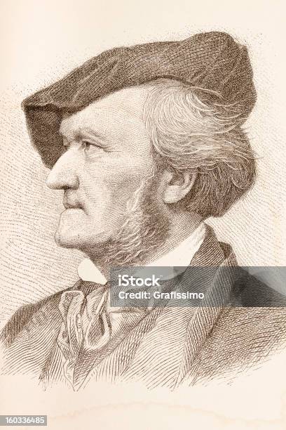 Vetores de Aviso Do Compositor Richard Wagner Desde 1882 e mais imagens de Richard Wagner - Compositor - Richard Wagner - Compositor, Adulto, Antigo