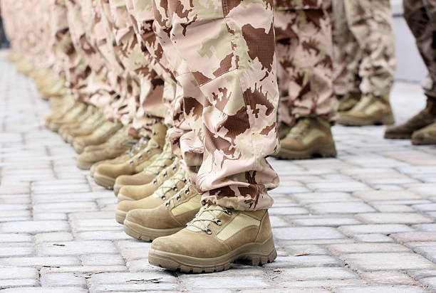 istock Soldiers in a row. 160336907