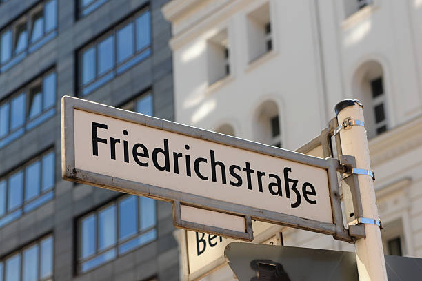 istock road sign of Friedrichstrasse in Berlin Mitte (Germany) 160337019