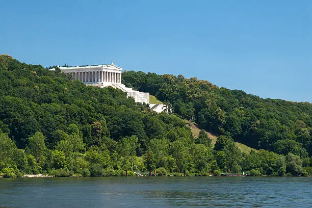 Walhalla at the river Donau near the city Regensburg in Bavaria - Germany